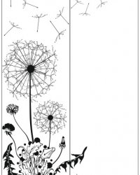 Пескоструйный рисунок Цветы 258